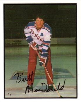 1985-86 Kitchener Rangers (OHL) Police #12 Brett MacDonald Front