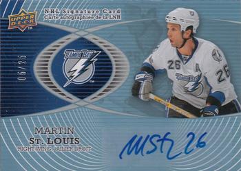 2008-09 Upper Deck McDonald's - Autographs #A-MS Martin St. Louis  Front