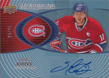 2008-09 Upper Deck McDonald's - Autographs #A-SK Saku Koivu  Front