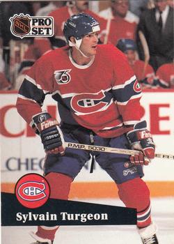 1991-92 Pro Set French #416 Sylvain Turgeon Front