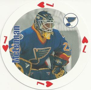 1998-99 Bicycle NHL Hockey Aces Goalies #7♥ Jamie McLennan Front