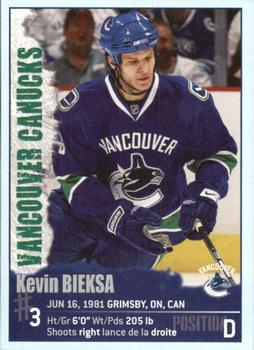 2009-10 Panini Stickers #306 Kevin Bieksa Front