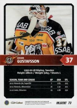 2012-13 SHL Elitset #73 Johan Gustafsson Back