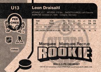 2014-15 Upper Deck - 2014-15 O-Pee-Chee Update Retro #U13 Leon Draisaitl Back