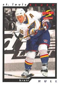 1996-97 Score - Golden Blades Samples #19 Brett Hull Front