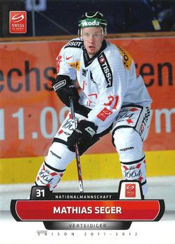 2011-12 PCAS Swiss National League #SNL-257 Mathias Seger Front