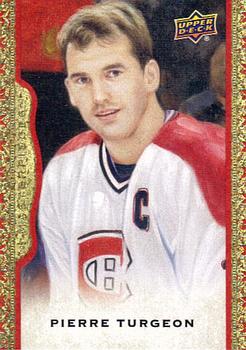 2014-15 Upper Deck Masterpieces - Framed Red Cloth #136 Pierre Turgeon Front