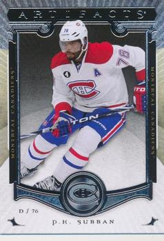 2015-16 Upper Deck Artifacts #9 P.K. Subban Front