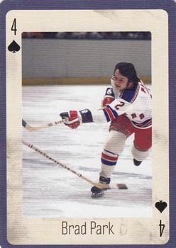 2005 Hockey Legends New York Rangers Playing Cards #4♠ Brad Park Front