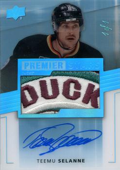 2014-15 Upper Deck Premier - Platinum Blue #128 Teemu Selanne Front