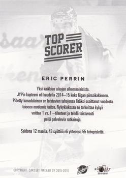 2015-16 Cardset Finland - Top Scorer #NNO Eric Perrin Back