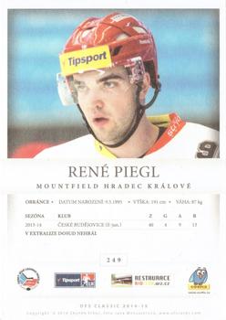 2014-15 OFS Classic #249 Rene Piegl Back