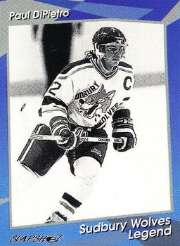 1993-94 Slapshot Sudbury Wolves (OHL) #24 Paul DiPietro Front