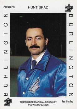 1992 Quebec International Pee-Wee Tournament #0015 Brad Hunt Front