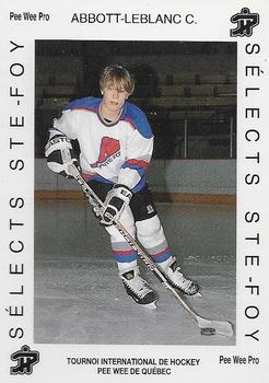 1992 Quebec International Pee-Wee Tournament #0146 Christian Abbott-Leblanc Front