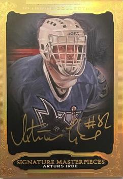 2014-15 Upper Deck Ultimate Collection - Ultimate Signature Masterpieces #USM-AI Arturs Irbe Front