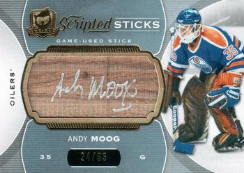 2014-15 Upper Deck The Cup - Scripted Sticks #SS-AM Andy Moog Front