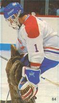 1987-88 Vachon Montreal Canadiens Stickers #64 Brian Hayward Front