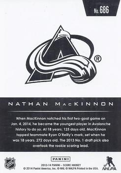 2013-14 Panini Rookie Anthology - 2013-14 Score Update #686 Nathan MacKinnon Back