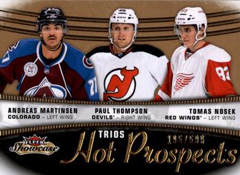 2015-16 Fleer Showcase #112 Andreas Martinsen / Paul Thompson / Tomas Nosek Front