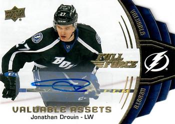 2015-16 Upper Deck Full Force - Valuable Assets Autograph #V-JD Jonathan Drouin Front