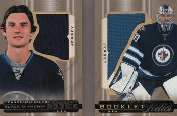 2015-16 Upper Deck Black Diamond - Rookie Booklet Relics #RBR-CH Connor Hellebuyck Front