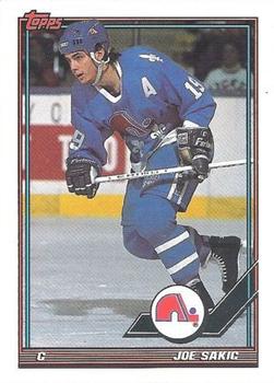 1991-92 Topps - Pre-Production Samples #NNO Joe Sakic Front