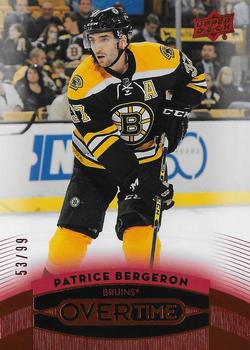 2015-16 Upper Deck Overtime - Red #28 Patrice Bergeron Front