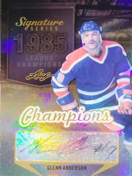 2015 Leaf Signature Series - Signature Champions - Bronze #SCH-GA1 Glenn Anderson Front