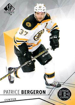 2015-16 SP Authentic #12 Patrice Bergeron Front