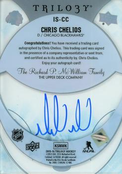 2015-16 Upper Deck Trilogy - Ice Scripts #IS-CC Chris Chelios Back