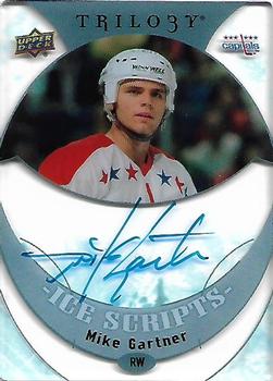 2015-16 Upper Deck Trilogy - Ice Scripts #IS-MG Mike Gartner Front