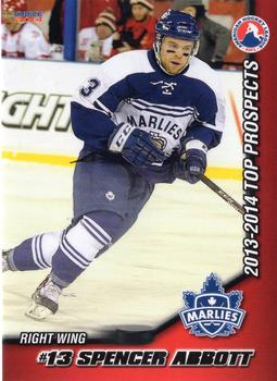 2013-14 Choice AHL Top Prospects #44 Spencer Abbott Front