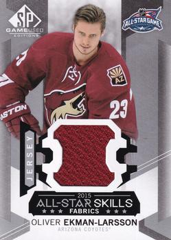2015-16 SP Game Used - 2015 All-Star Skills Fabrics #AS-33 Oliver Ekman-Larsson Front