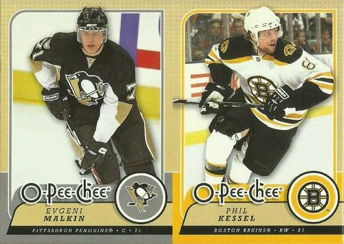 2008-09 O-Pee-Chee - Blaster Box Bottom Panels #NNO Evgeni Malkin / Phil Kessel Front