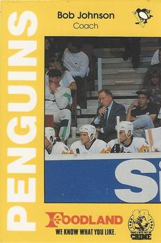 1990-91 Foodland Pittsburgh Penguins Police #7 Bob Johnson Front