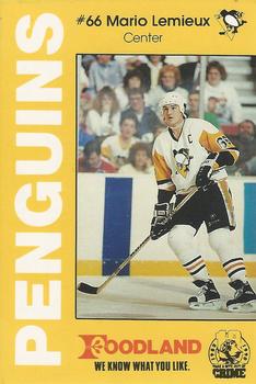 1990-91 Foodland Pittsburgh Penguins Police #13 Mario Lemieux Front