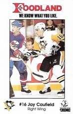 1989-90 Foodland Pittsburgh Penguins #12 Jay Caufield Front