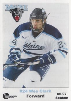 2006-07 MV Builder/WS Emerson/Darling's Maine Black Bears (NCAA) #NNO Wes Clark Front