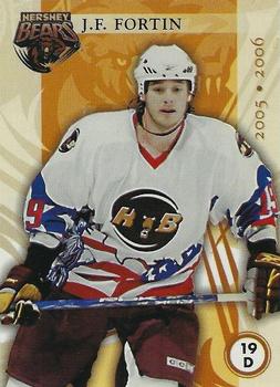 2005-06 Hershey Bears (AHL) #24 J.F. Fortin Front