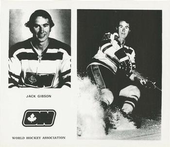 1972-73 Ottawa Nationals (WHA) #NNO Jack Gibson Front