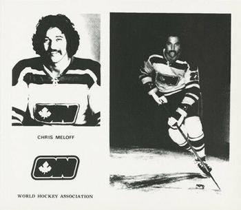 1972-73 Ottawa Nationals (WHA) #NNO Chris Meloff Front