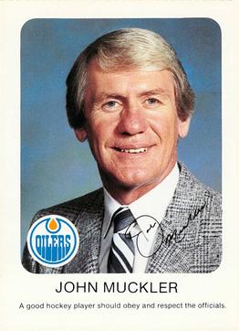 1982-83 Red Rooster Edmonton Oilers #NNO John Muckler Front