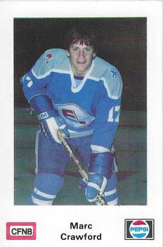 1982-83 Fredericton Express (AHL) Police #17 Marc Crawford Front