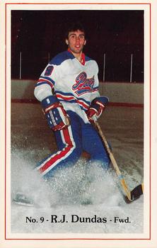 1982-83 Regina Pats (WHL) Police #7 R.J. Dundas Front