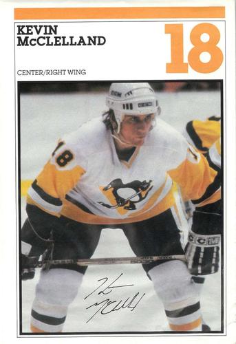 1982-83 Heinz Pittsburgh Penguins Photo-Pak Night SGA 6x9 #NNO Greg Hotham / Kevin McClelland Back