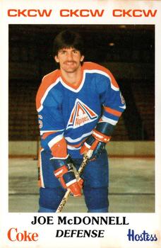 1983-84 Moncton Alpines (AHL) Police #7 Joe McDonnell Front