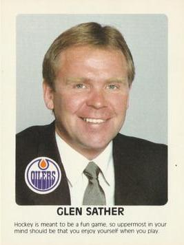 1984-85 Red Rooster Edmonton Oilers #NNO Glen Sather Front