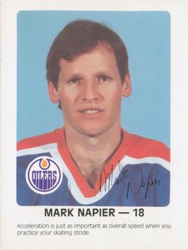 1984-85 Red Rooster Edmonton Oilers #NNO Mark Napier Front