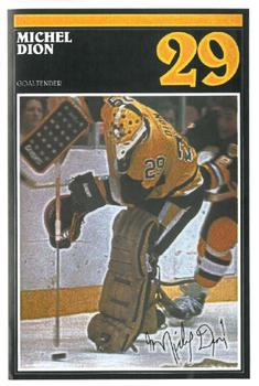 1983-84 Heinz Pittsburgh Penguins Photo-Pak Night SGA #NNO Front Cover / Michel Dion Back